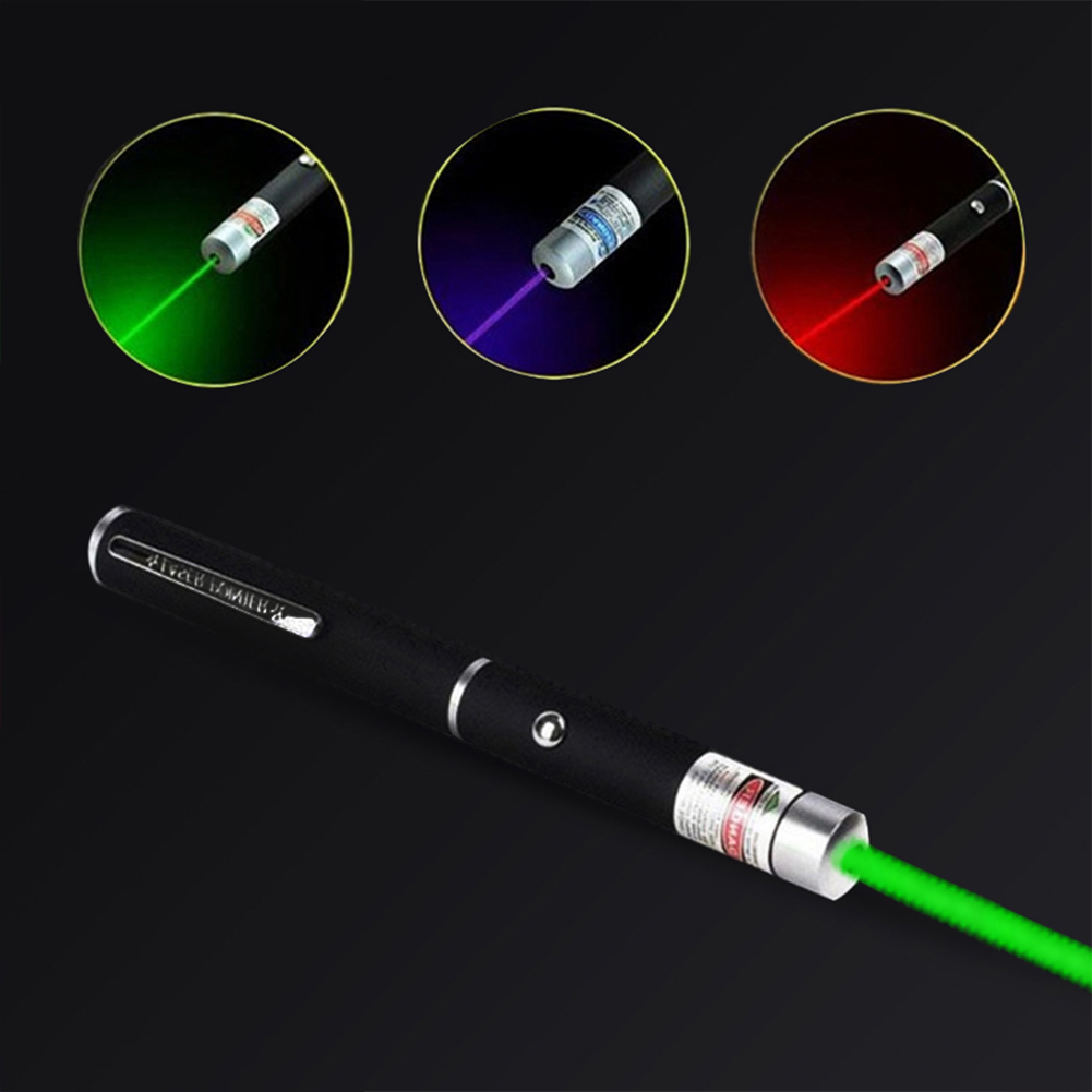 Laser Pointer Pen Set – Green, Blue & Red Beams (3-Pack)